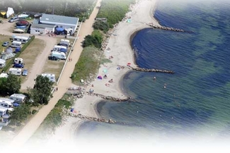 Wohnwagen an der Ostsee